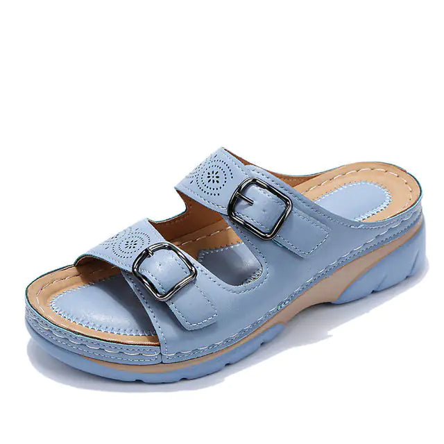 Orthopedic beauty sandals with adjustable straps by Krystina Trendify.