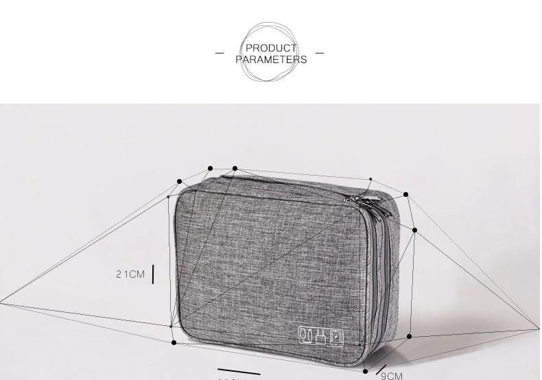 Waterproof Oxford cloth storage case by Krystina Trendify for digital accessories