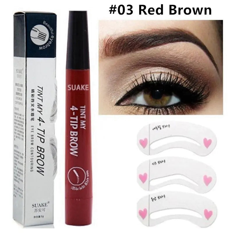 Waterproof Natural Eyebrow Pencil for smudge-proof, defined brows