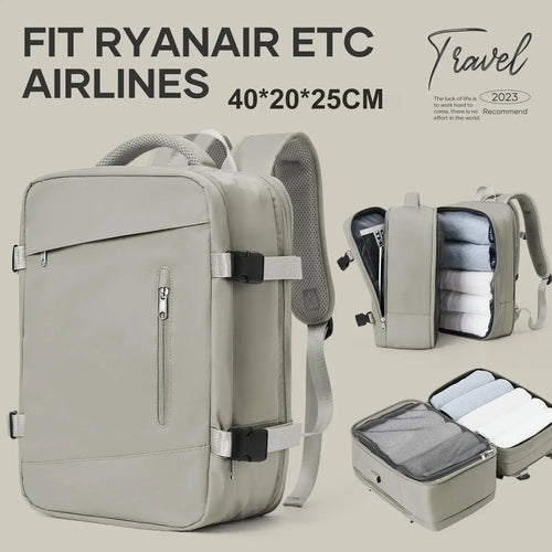 Expandable anti-theft travel backpack by Krystina Trendify