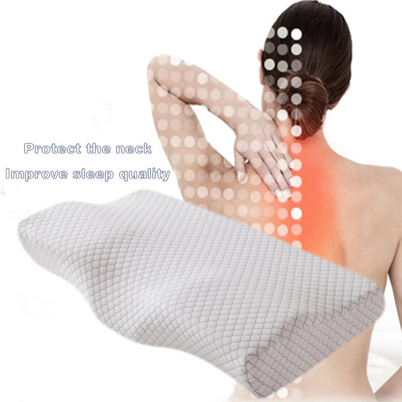 Orthopedic Neck Foam Pillow by Krystina Trendify with ergonomic design and memory foam support.