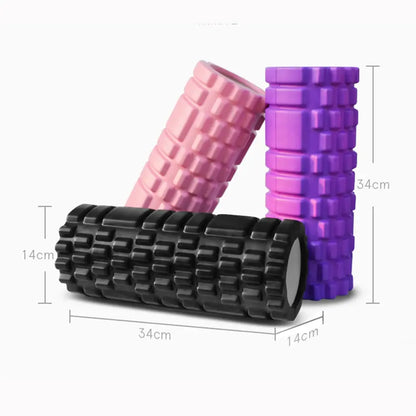 Medium density muscle roller for stretching and soothing sore muscles