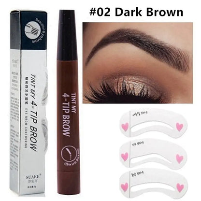 Waterproof Natural Eyebrow Pencil for smudge-proof, defined brows