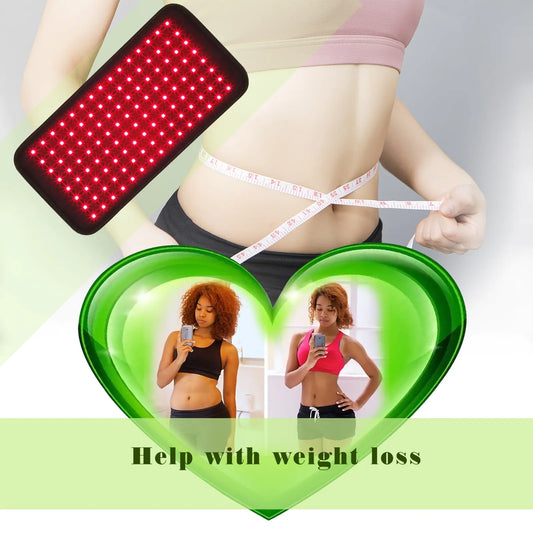 ZYOCEAN Light Therapy Belt with 660nm red & 850nm infrared light for soothing joints and muscle pain relief.