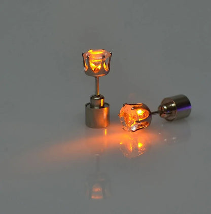 LED Light Stud Earrings, perfect for parties, festivals, and special occasions, adding glow and sparkle to your look.