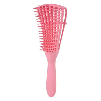 Curly hair detangling brush for reduced breakage and enhanced texture.