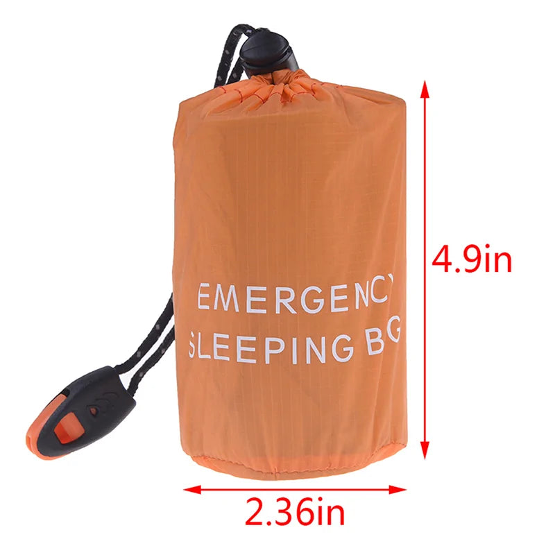 Compact Waterproof Reusable Emergency Sleeping Bag for outdoor protection