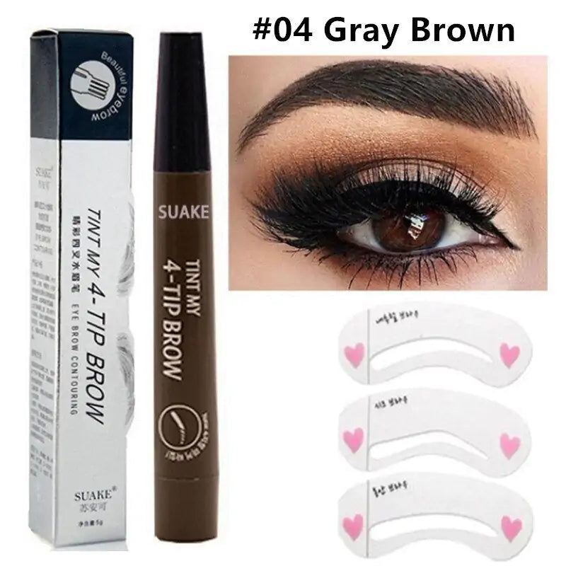 Waterproof Natural Eyebrow Pencil for smudge-proof, defined brows