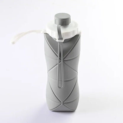 Krystina Trendify foldable silicone water bottle, BPA-free and heat-resistant for convenient hydration.