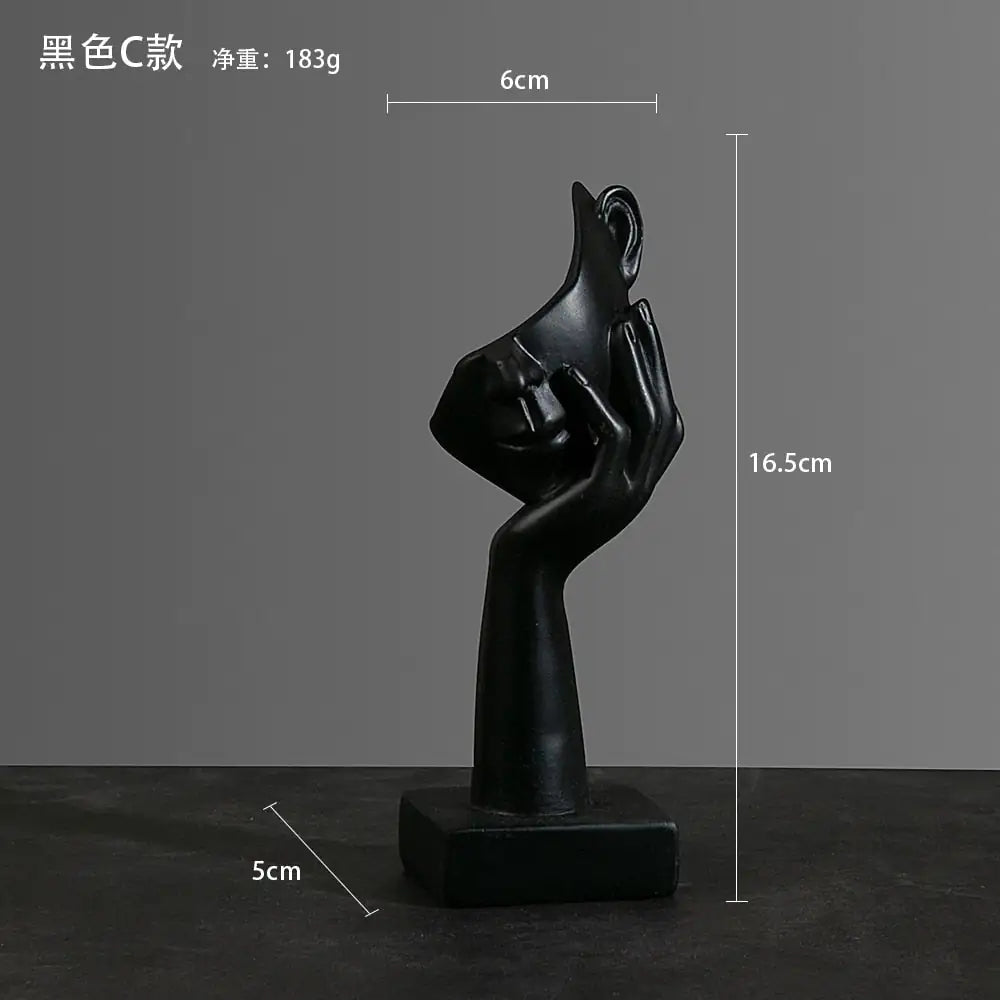 Abstract thinker statue combining intellectual depth and creative design for sophisticated decor