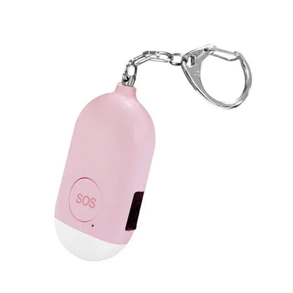 Compact SOS alarm with loud sound and bright LED light by Krystina Trendify