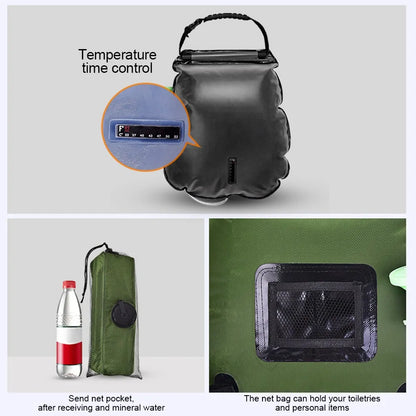 20L solar camping shower bag by Krystina Trendify for outdoor use