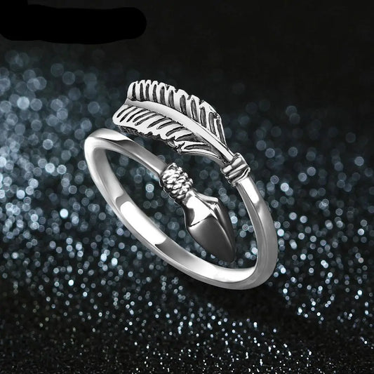 Arrow Silver Ring in sterling silver, symbolizing focus and adventure