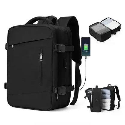 Expandable anti-theft travel backpack by Krystina Trendify