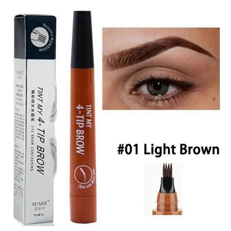 Waterproof Natural Eyebrow Pencil for smudge-proof, defined brows