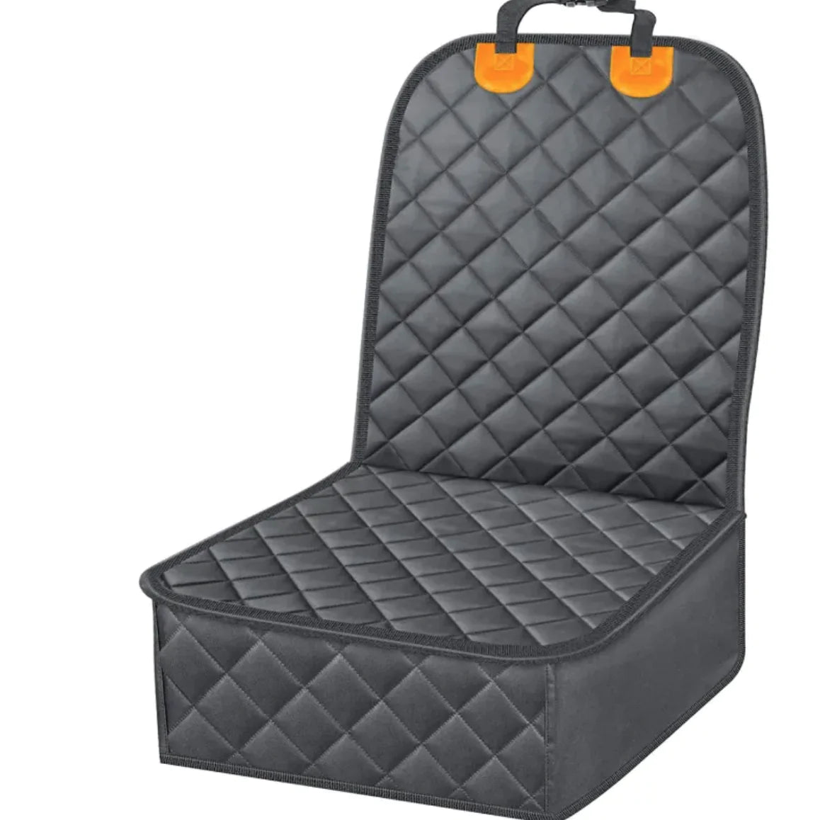 Waterproof pet rear seat cushion by Krystina Trendify with built-in travel toilet