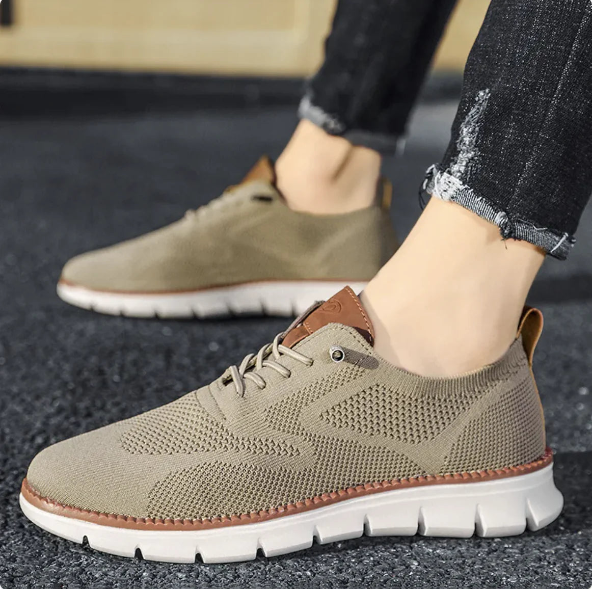 Breathable mesh casual shoes for men, perfect for summer wear