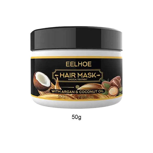 EELHOE Magical Nourishing Hair Repair Mask for hydration, damage repair, and healthy hair growth with coconut oil.