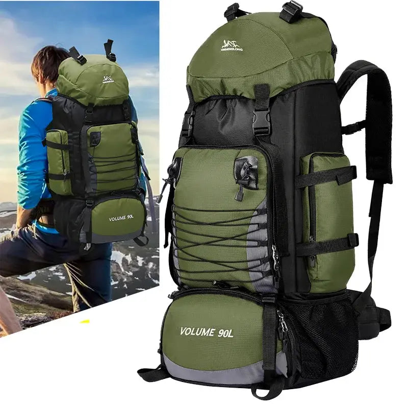 Outdoor travel backpack by Krystina Trendify for hiking, camping, and travel