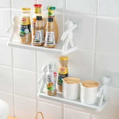 Sleek Bathroom Shelves Storage Rack Organizer by Krystina Trendify for decluttering and organizing towels, toiletries, and skincare essentials.