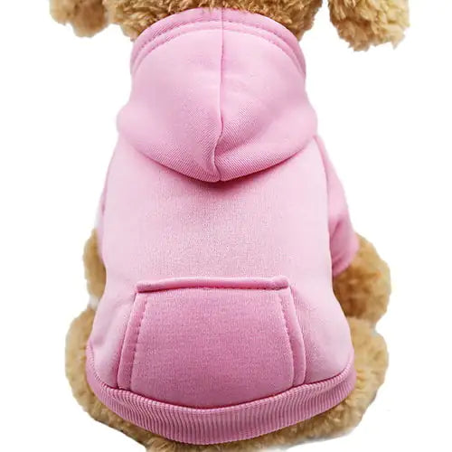 Soft fleece dog hoodie, warm pet sweatshirt, cozy hooded dog sweater.