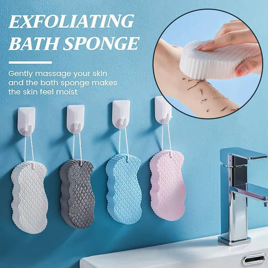 Body Shower Exfoliating Bath Sponge by Krystina Trendify for smooth, radiant skin with gentle exfoliation.