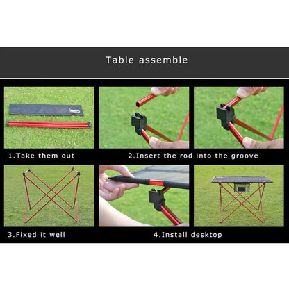 Foldable camping chair and stool set by Krystina Trendify, perfect for outdoor adventures