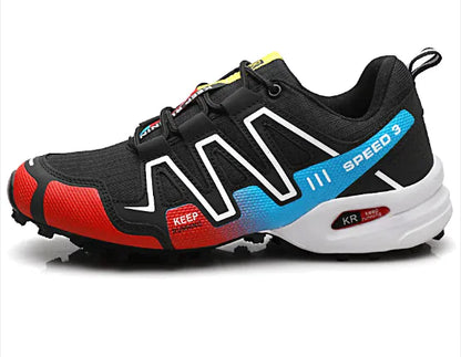 Non-slip sports shoes with breathable mesh for running and hiking