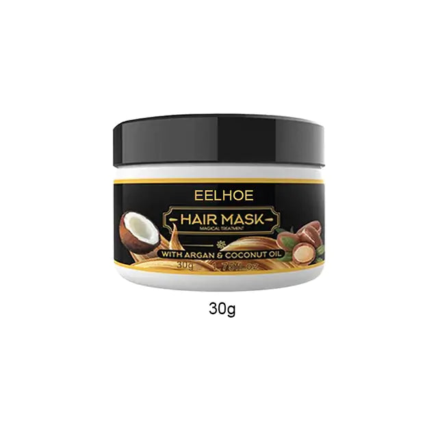 EELHOE Magical Nourishing Hair Repair Mask for hydration, damage repair, and healthy hair growth with coconut oil.