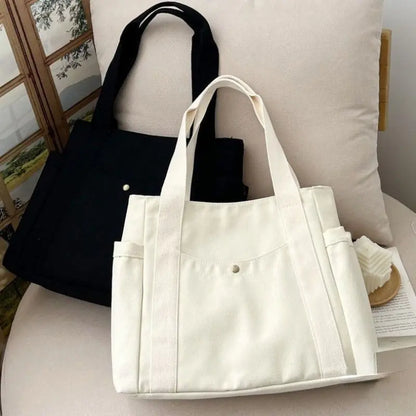 Large Capacity Canvas Tote Bags - Krystina Trendify