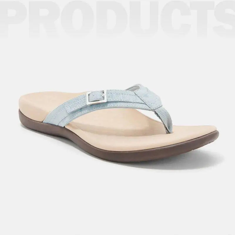 Orthopedic sandals with arch support and shock absorption by Krystina Trendify