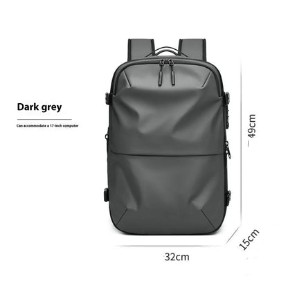 Expandable backpack by Krystina Trendify with anti-theft lock for travel