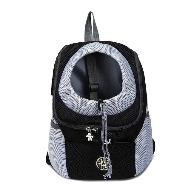 Pet travel carrier bag by Krystina Trendify with adjustable straps and spacious design