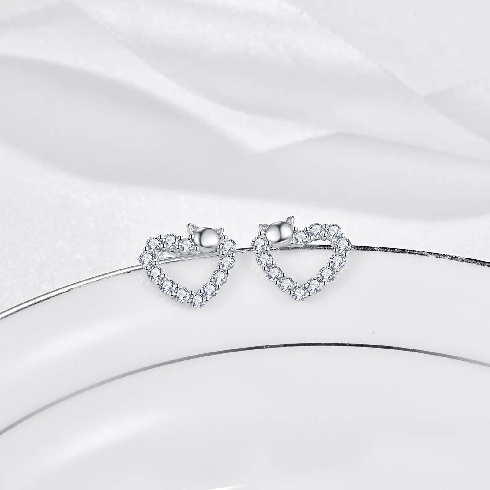 Heart Stud Earrings, crafted with high-quality materials for timeless elegance.