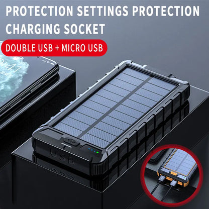 Solar Fast Charging Power Bank – Portable Charger for Travel & Outdoor Use