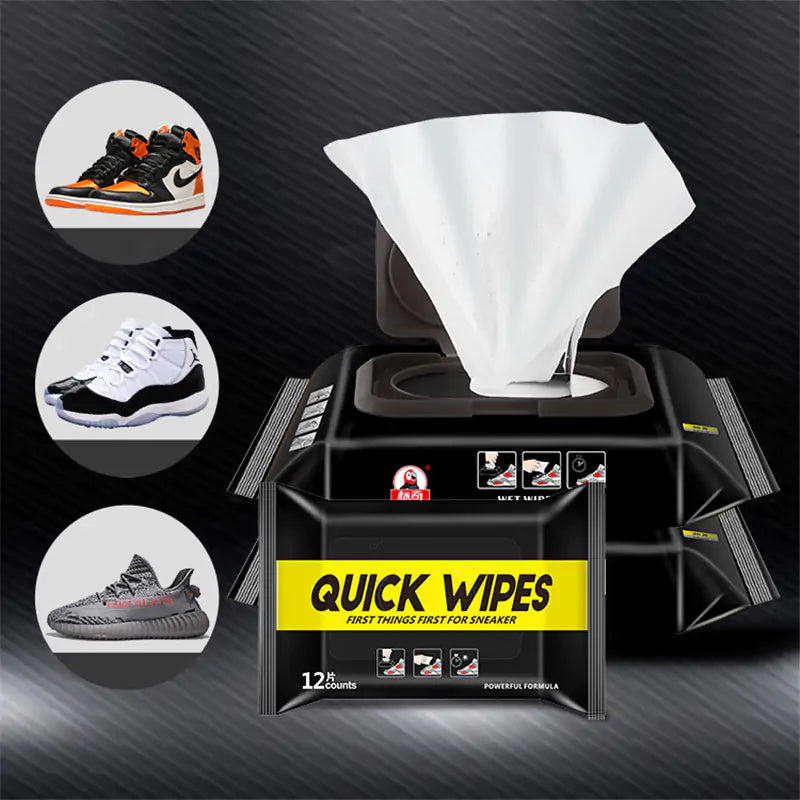 Portable shoe wipes by Krystina Trendify for on-the-go cleaning