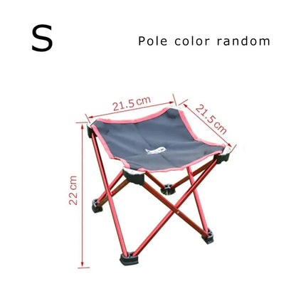 Foldable camping chair and stool set by Krystina Trendify, perfect for outdoor adventures