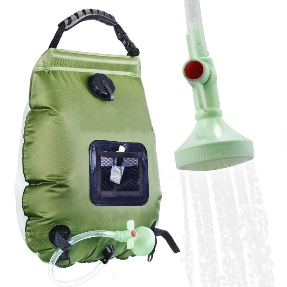 20L solar camping shower bag by Krystina Trendify for outdoor use