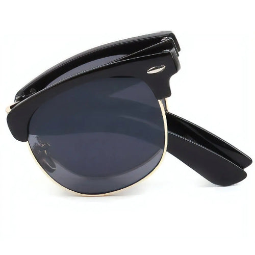 Foldable Clubmaster Sunglasses for trendy UV eye protection