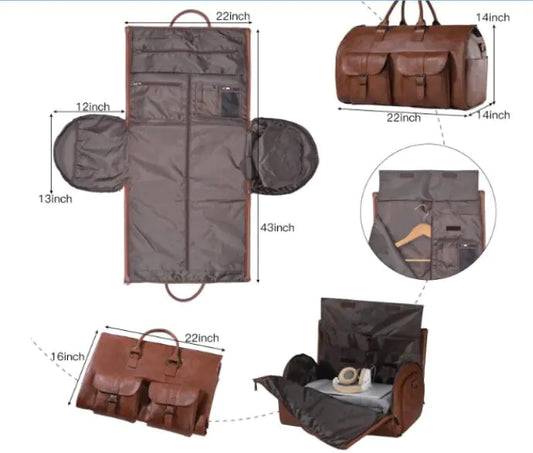 Convertible™ duffle garment luggage by Krystina Trendify for stylish and organized travel