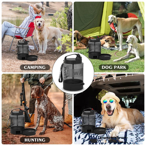 Large capacity water bottle for dogs by Krystina Trendify for outdoor adventures