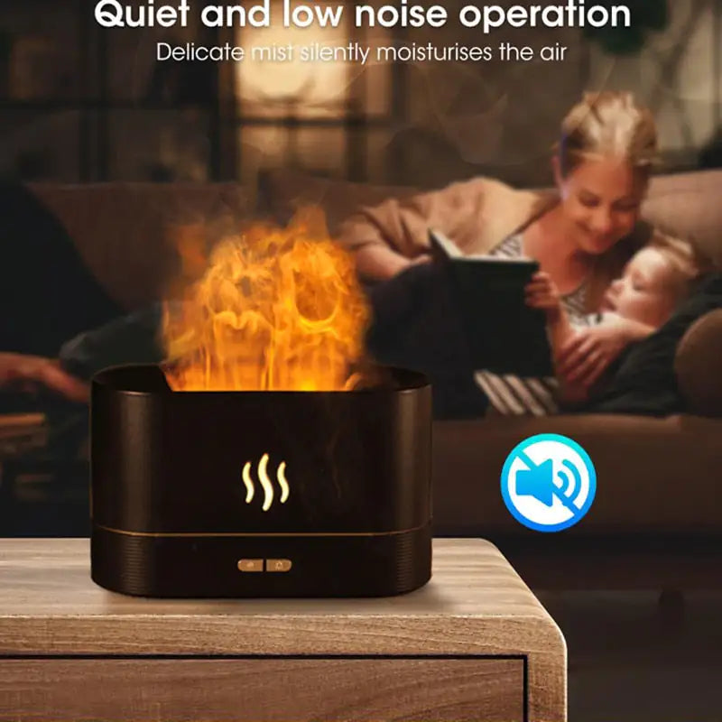 Electric Fire Flame Humidifier for dry air relief and room ambiance