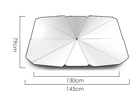 Foldable car umbrella for UV protection and easy setup by Krystina Trendify