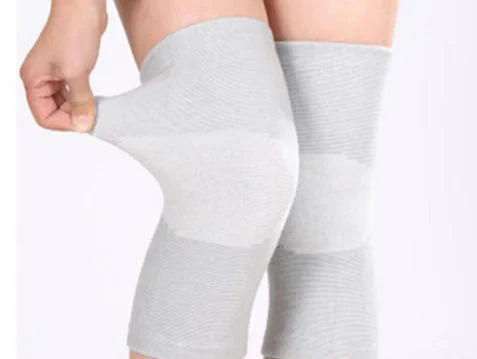 Bamboo knee sleeves for pain relief, breathable and eco-friendly support.