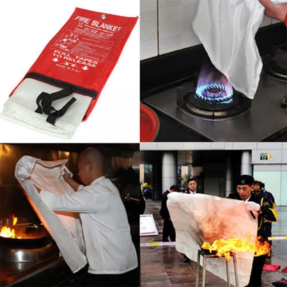 Fire blanket emergency fiberglass cloth for quick fire extinguishing by Krystina Trendify