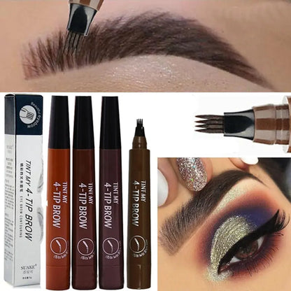 Waterproof Natural Eyebrow Pencil for smudge-proof, defined brows