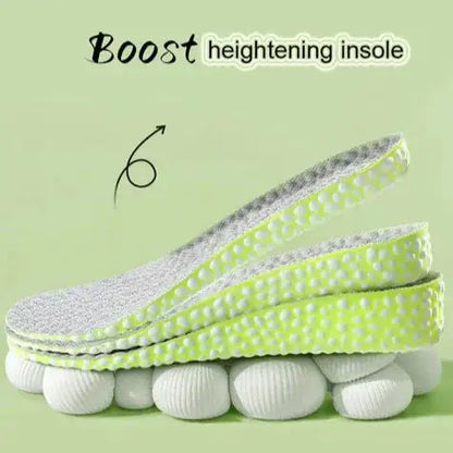 HeelBoosts running insoles by Krystina Trendify, designed to enhance stride, improve efficiency, and provide breathable comfort for any shoe.