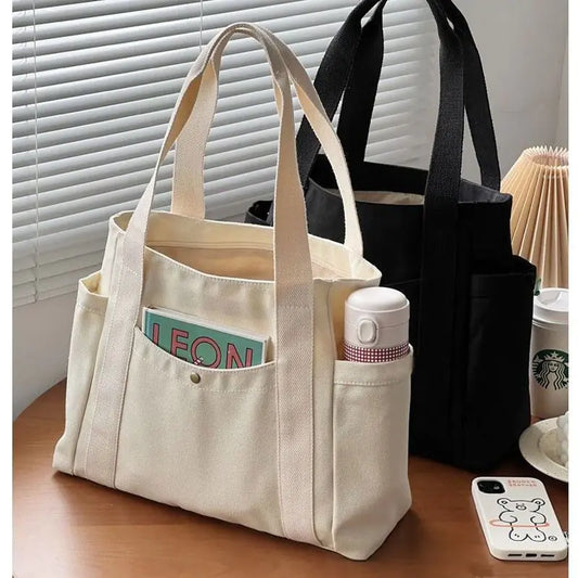 Large Capacity Canvas Tote Bags - Krystina Trendify