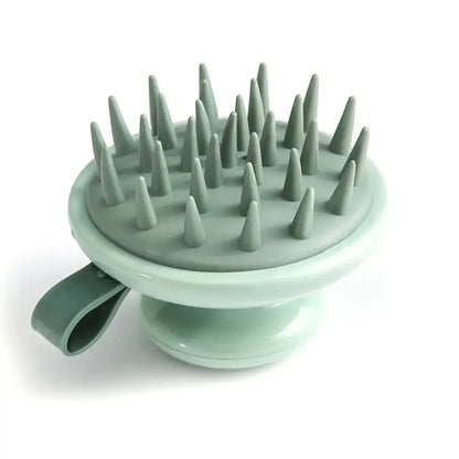 Handheld scalp massaging shampoo brush by Krystina Trendify for healthy hair and soothing scalp care.