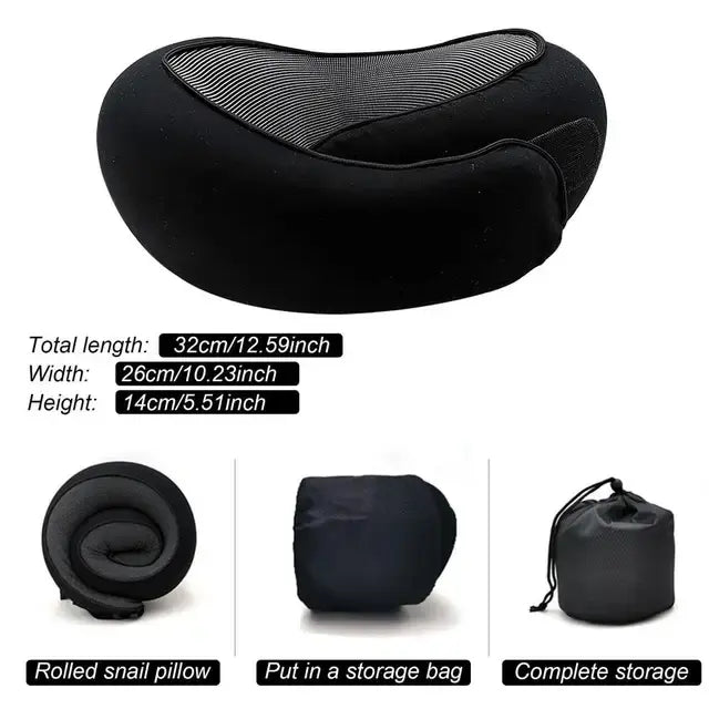 Travel Neck Pillow – Memory Foam for Comfortable Support